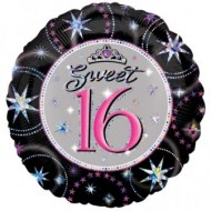 Sweet 16 Birthday Sparkle Balloon
